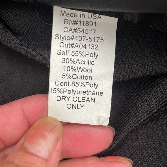 EUC Bailey 44 Nordstrom Tweed Faux Leather Quilted Collar Trim Moto Jacket Size - Picture 11 of 11